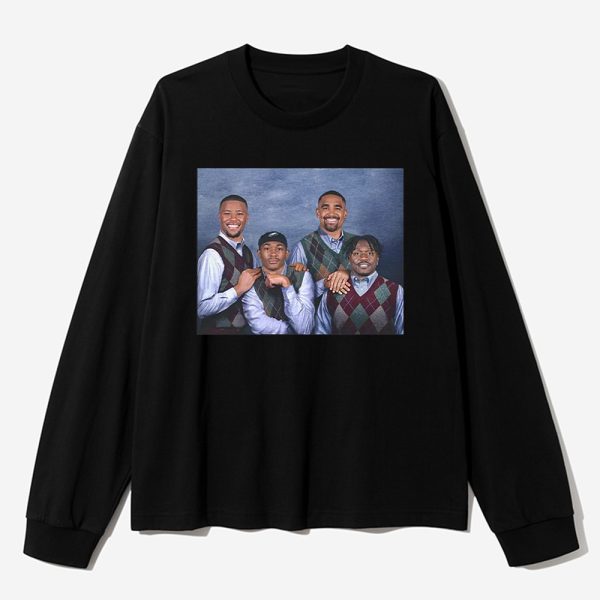 AJ Brown Jalen Hurts Devonta Smith Saquon Barkley Step Brothers Shirt 3