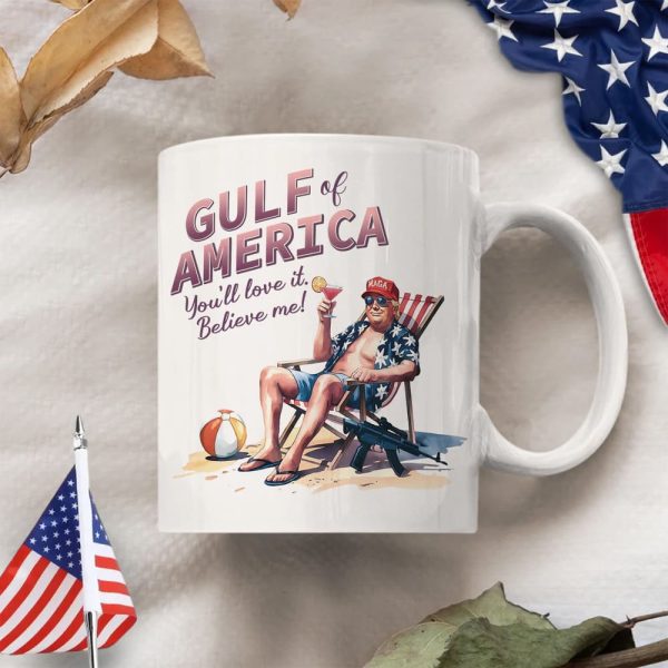 Donald Trump Chilly Gulf of America Ocean White Mug 1