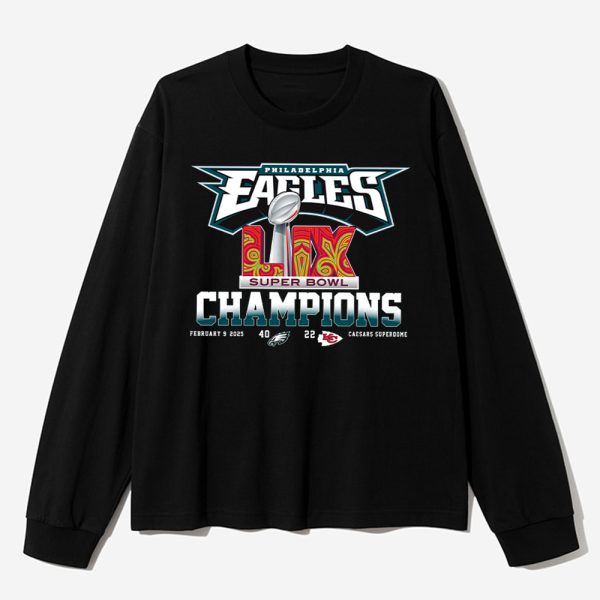 Eagles Super Bowl Champions 2 Two Sided Shirt 3