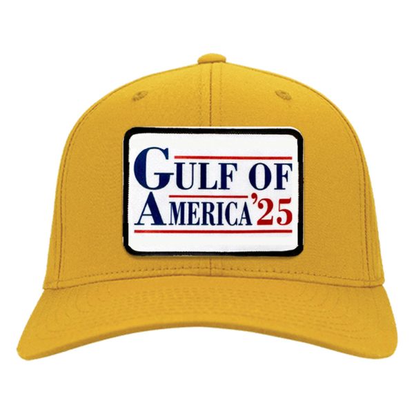 Gulf Of America '25 Leather Patch Cap