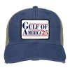 Gulf Of America '25 Leather Patch Cap