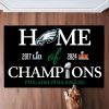 Home Of Champions Eagles 2X Super Bowl Doormat