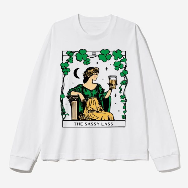 Patricks Day The Sassy Lass Tarot Card Shirt 2