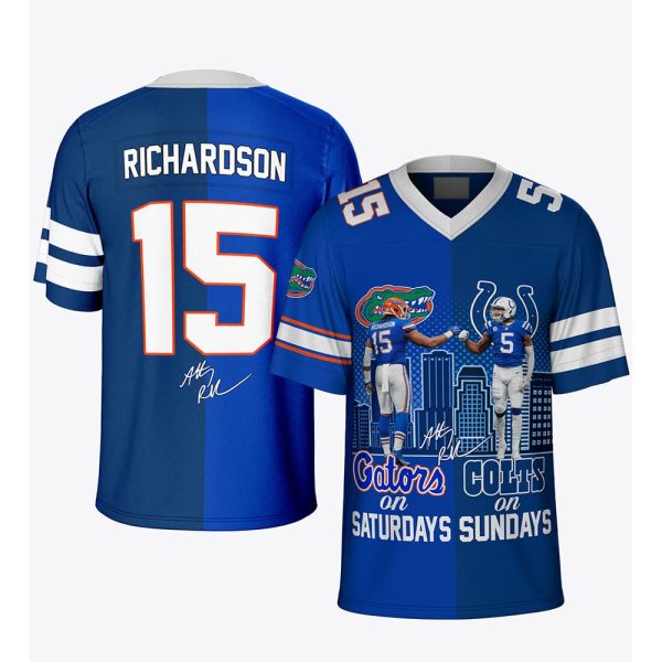 Richardson Gators On Saturdays Colts On Sundays Jersey