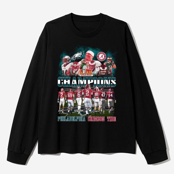 Super Bowl LIX Champions Philadelphia Crimson Tide Shirt 3