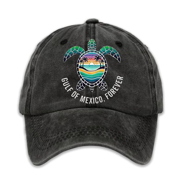 Unisex Gulf Of Mexico Forever Sea Turtle Hat