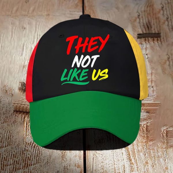 Unisex They Not Like Us Black History Print Baseball Cap 2