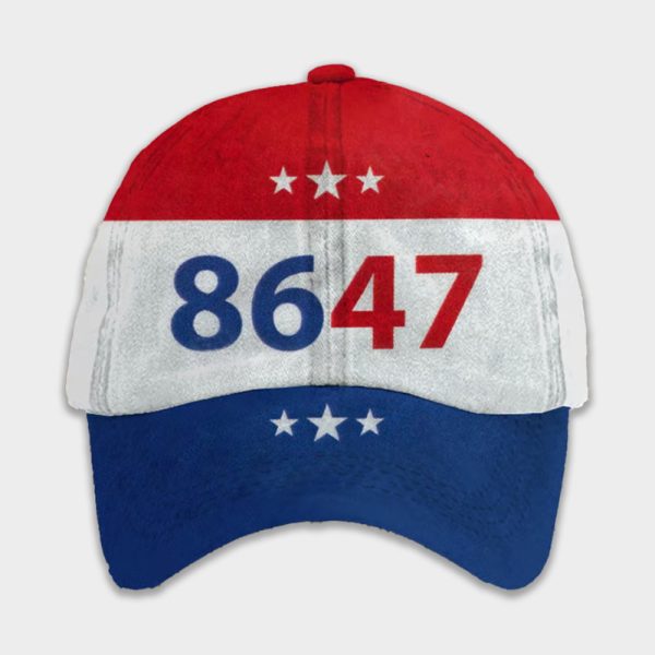 8647 America Trump Printed Hat