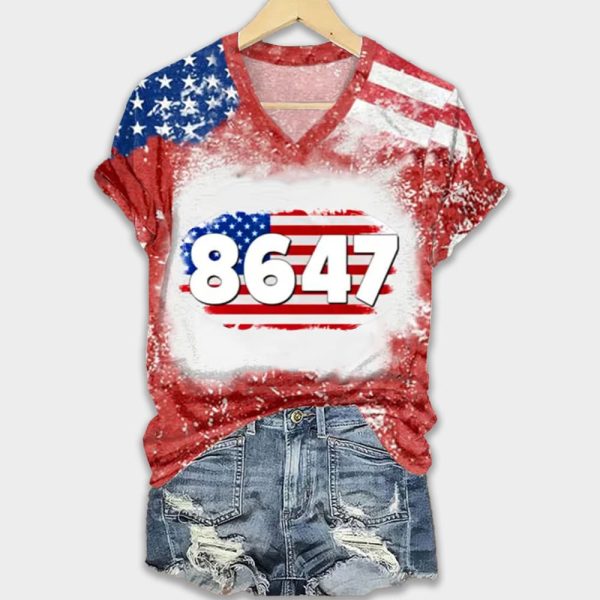 8647 American Flag Trump 3D Shirt