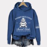 8647 Foxtrot Delta Tango Est 2025 Social Club Only You Can Prevent Fascism Hooded Sweatshirt