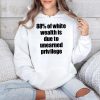 88 Of White Wealth Is Due To Unearned Privilege Shirt 2