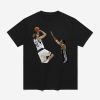 Andre Drummond Wearing Dirk Nowitzki Shooting His Signature Fadeaway Jumper Over Tim Duncan Shirt