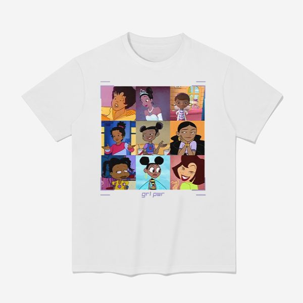 Black Girls Cartoon GRL PWR Shirt