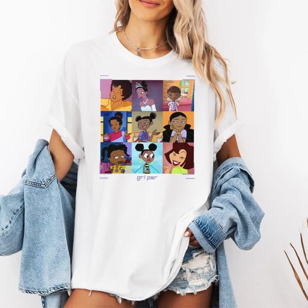 Black Girls Cartoon GRL PWR Shirt 3