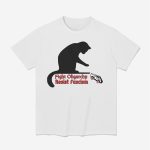Cat Pushing Tesla Cybertruck Resist Fascism Fight Oligarchy Shirt