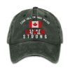 Come Hell Or High Water Canada Strong Printed Baseball Cap 3