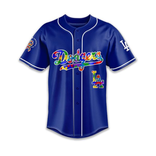 Dodgers World Autism Awareness Day Jersey 2025 2