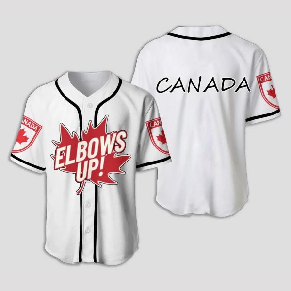 Elbows Up Canada Baseball Jersey 2