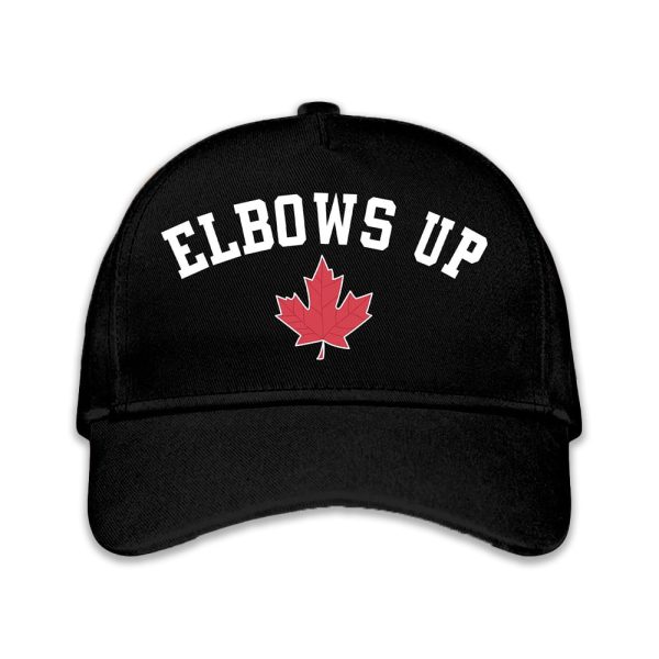 Elbows Up Maple Leaf Canada Hat 2