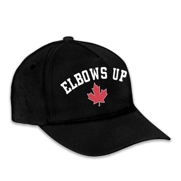 Elbows Up Maple Leaf Canada Hat 3