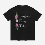 Floral FDT Foxglove Daisy Tulip Print T-Shirt