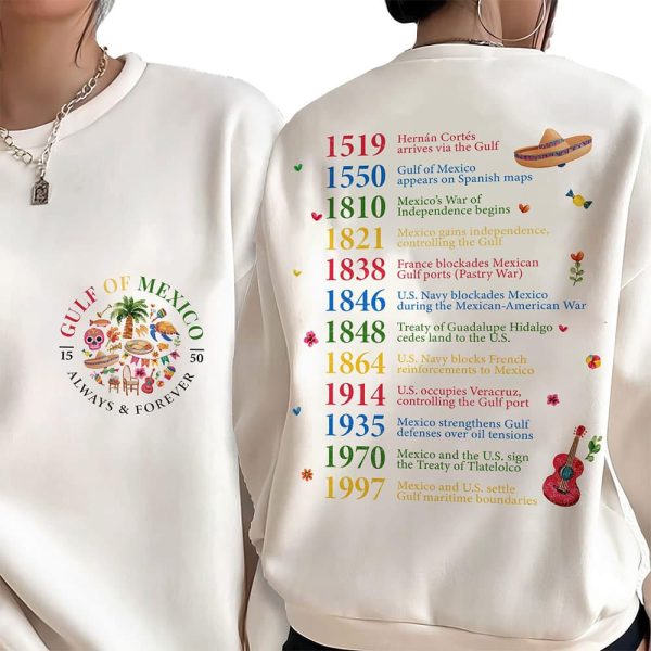 Gulf Of Mexico 1550 Always And Forever Double Sided Sweatshirt 1