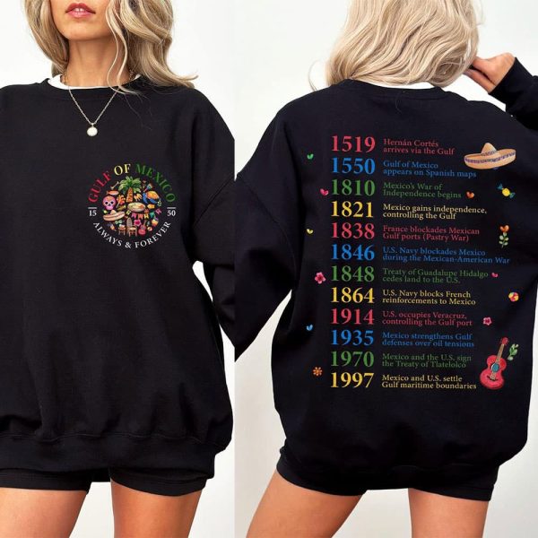 Gulf Of Mexico 1550 Always And Forever Double Sided Sweatshirt 2