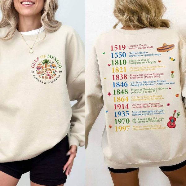 Gulf Of Mexico 1550 Always And Forever Double Sided Sweatshirt