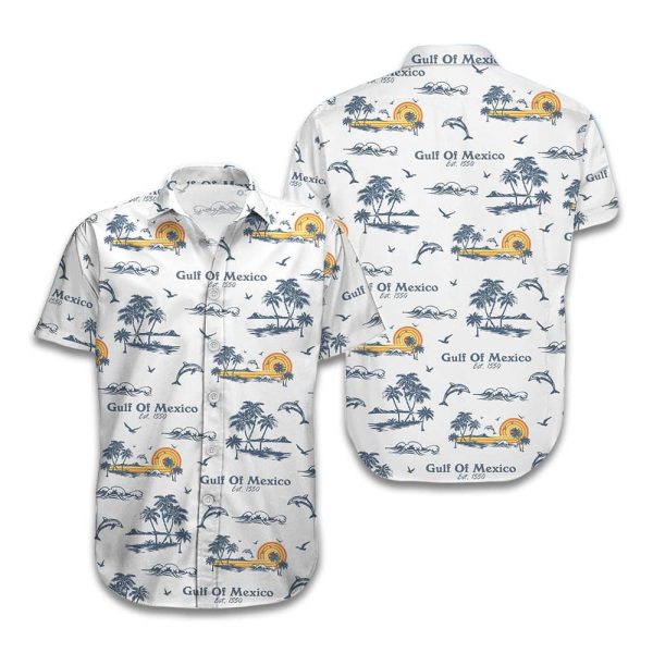 Gulf Of Mexico Est 1550 Hawaiian Shirt