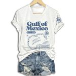 Gulf Of Mexico Est 1550 Map Shirt