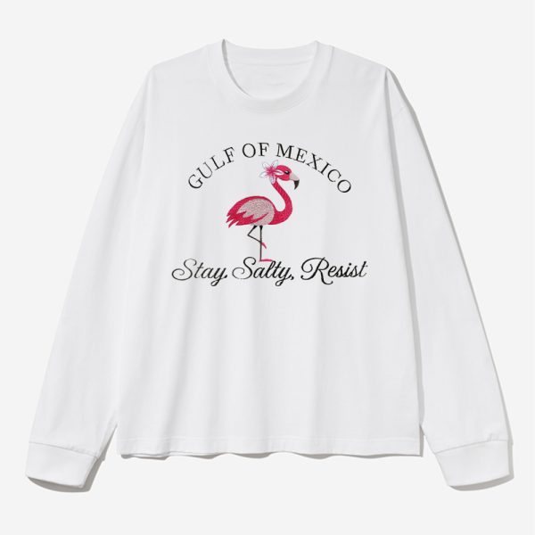 Gulf Of Mexico Stay Salty Resist Flamingo Shirt 2