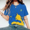 Hug Of Love Abstract Cat Graphics Ukraine Inspired Printed T shirt 3