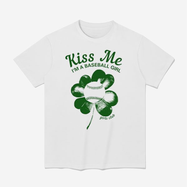 Kiss Me Baseball Girls Club Shirt