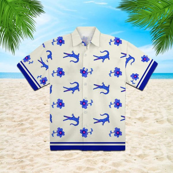 Lochlan Alligator Shirt White Lotus