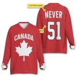 Mike Myers Canada Never 51 Hockey Jersey