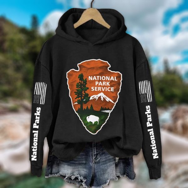 Protect Our National Parks Hot Spots Print Hoodie