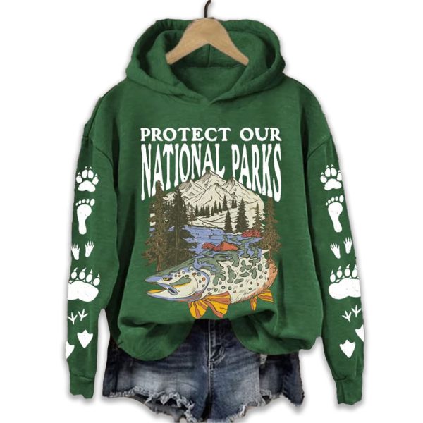 Protect Our National Parks Printed Sweatshirt 2