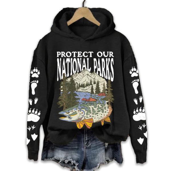 Protect Our National Parks Printed Sweatshirt