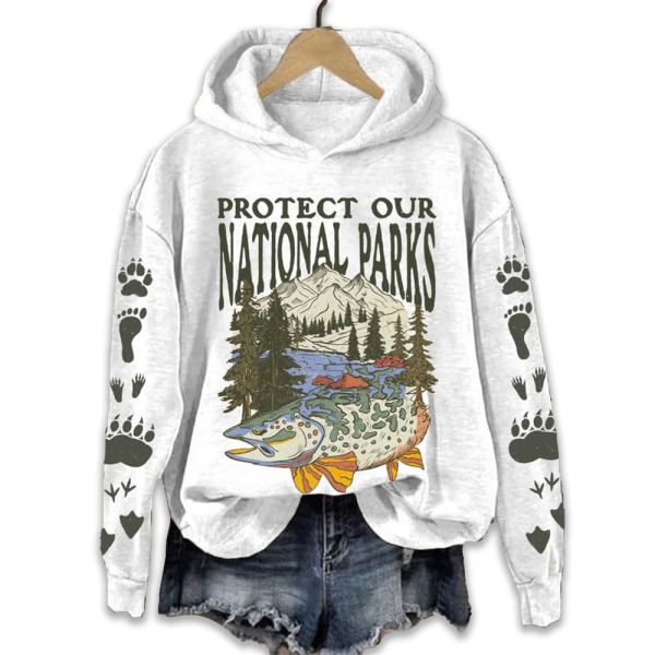 Protect Our National Parks Printed Sweatshirt 4