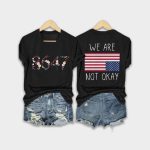 Retro 86 47 We Are Not Ok Print T-Shirt