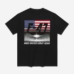 Retro F-47 Air Force Fighter Jet Make America Great Again Print T-Shirt