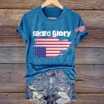 Retro Faded Glory Print T-Shirt