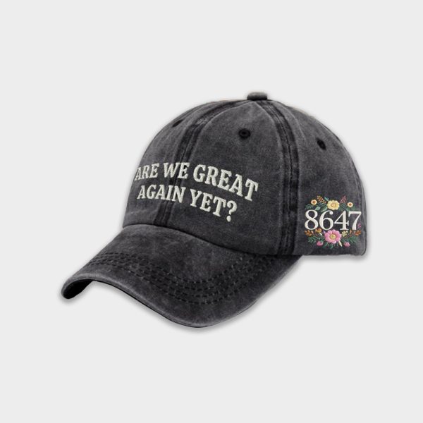 Retro Flowers 86 47 Are We Great Yet Print Baseball Cap