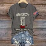 Retro Once Upon A Time The French Had A Real Problem With The 1% They Solved It Print T-Shirt