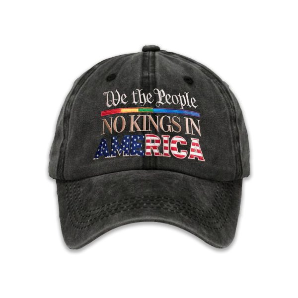 Retro We The People No Kings In America Print Baseball Cap