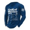 The Gulf Of Mexico Est 1550 Golfo De Mexico Map Sweatshirt 3