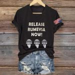 V-Neck Retro Release Rumeysa Now Print T-Shirt