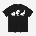 Women's FDT Cat Printed Casual T-Shirt