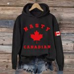 Women's Nasty Canadians Print Hoodie