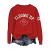 Women's Retro Canada Elbows Up Print Sweatshirt